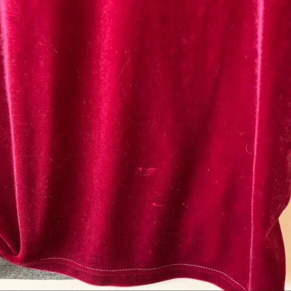 Sundance Velvet Ruched Sleeve T-shirt Top Small Luxe Raglan Sleeve Fall Vibes S - Picture 3 of 8